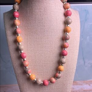 Jilzarah Clay bead necklace